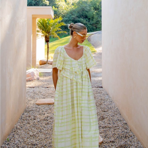 VRG GIRL La Prairie Smock Midi Dress - Picture 1 of 5